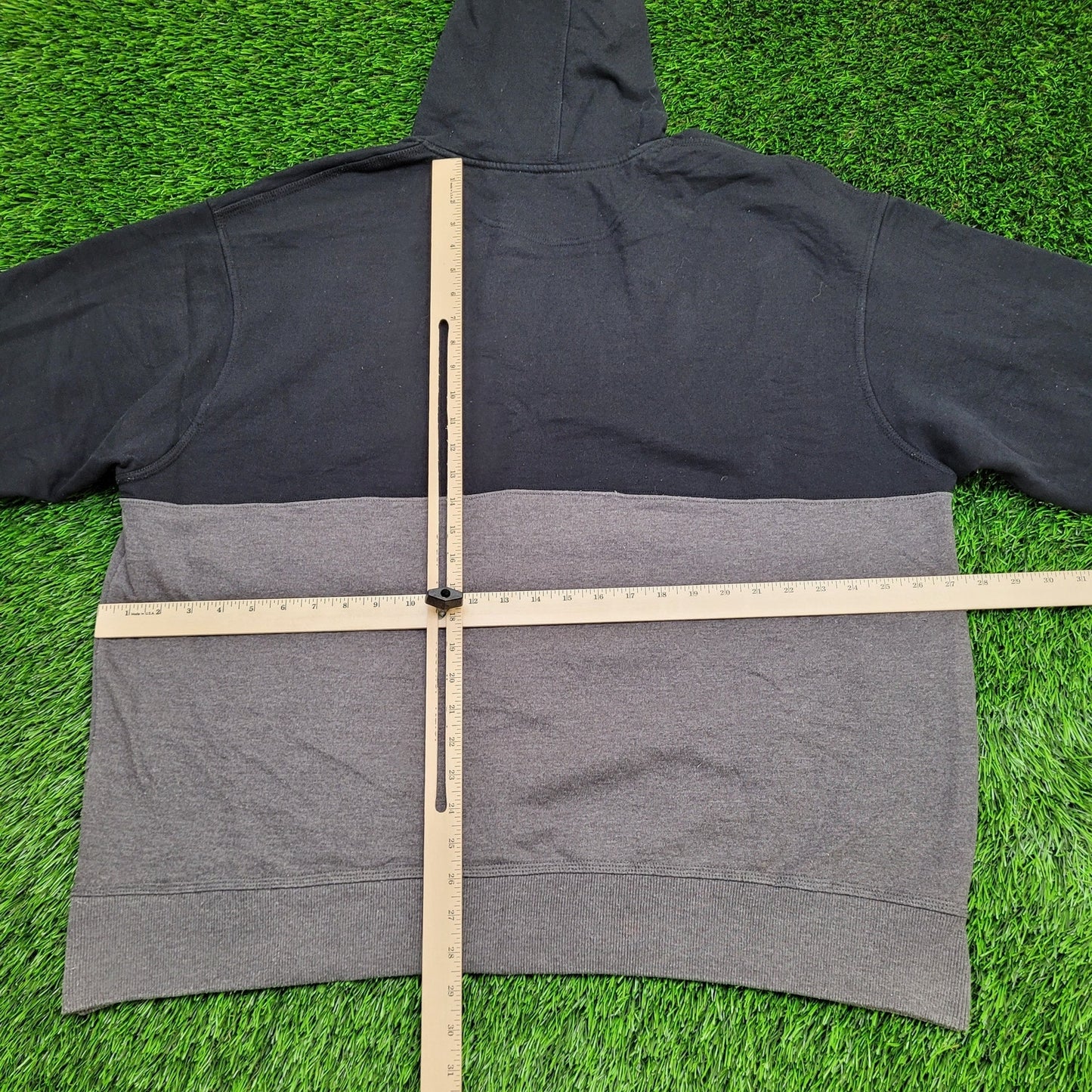 Champion Hoodie 2XL 28x28 Colorblock Two-Tone Baggy Boxy