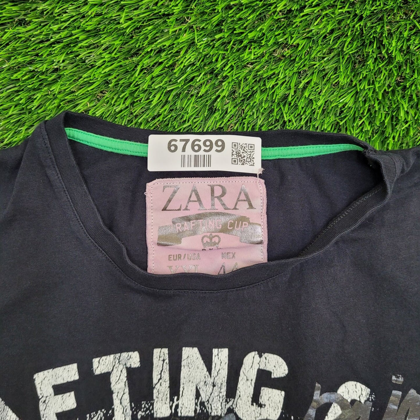 ZARA Shirt XL/2XL 22x26 Black Rafting-Cup