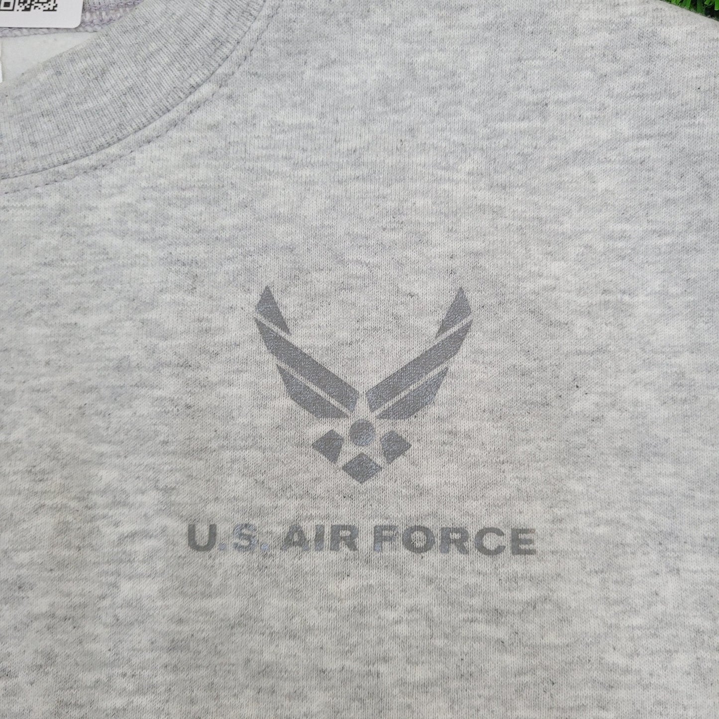 Vintage US Air-Force Emblem Sweatshirt Small 19x24 Gray