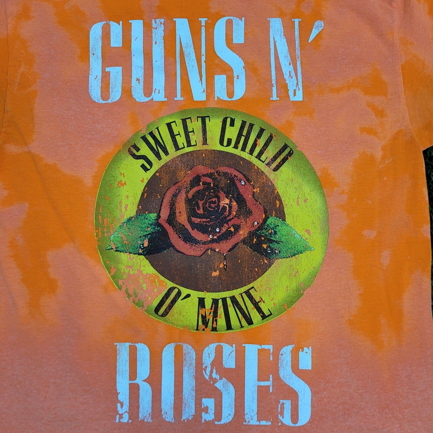 Guns-N-Roses Shirt Womens Medium 19x26 Orange