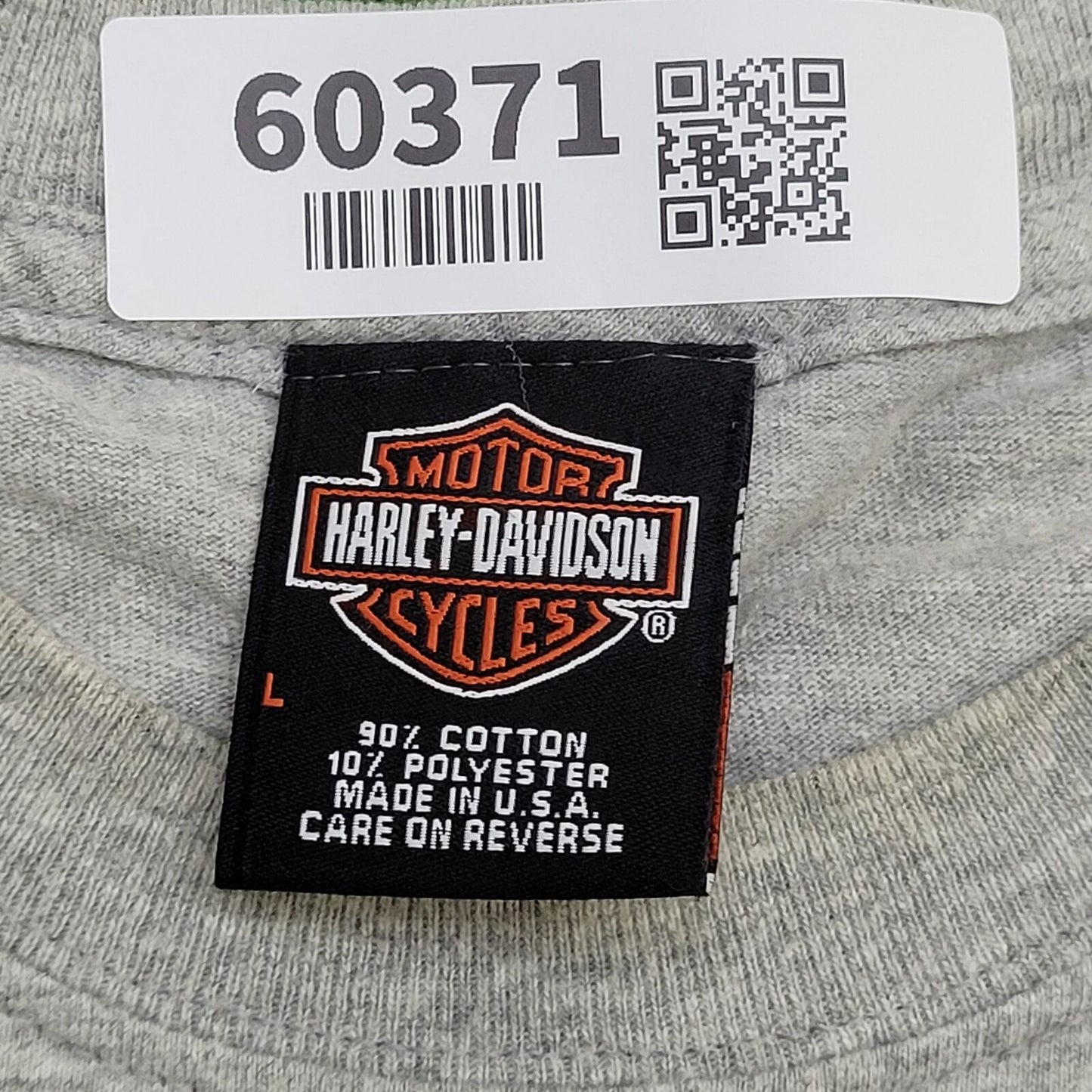 Gray Las Vegas Harley Shirt Large 21x28 Gray