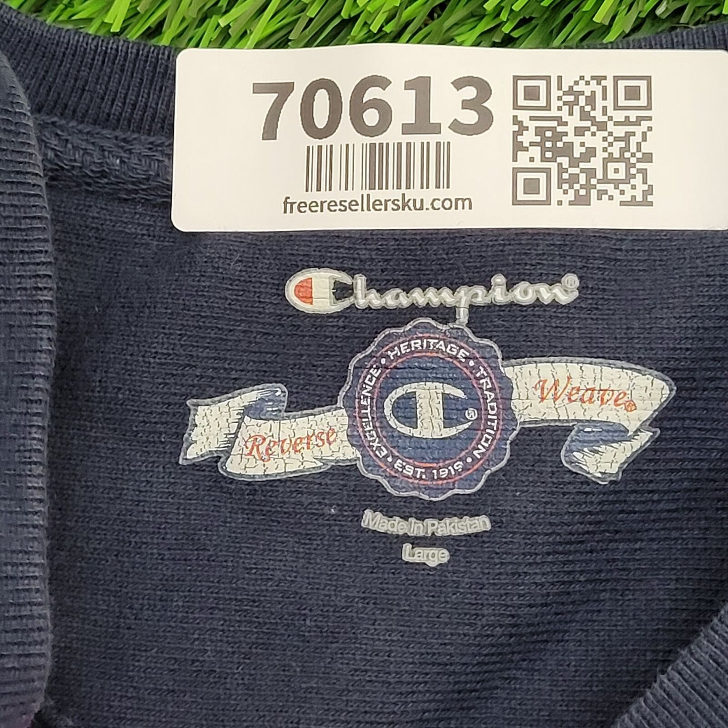 Champion Notre-Dame Sweatshirt Womens Medium 18x22 Navy-Blue