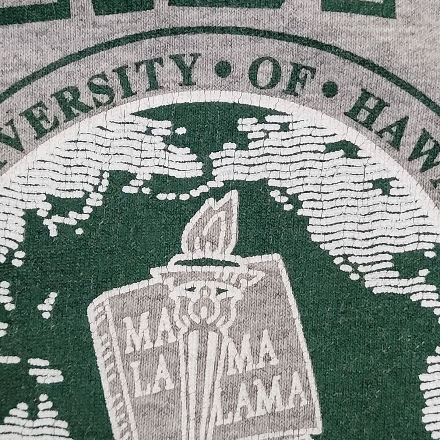 Vintage University-of Hawaii Shirt Large 23x27 Gray USA