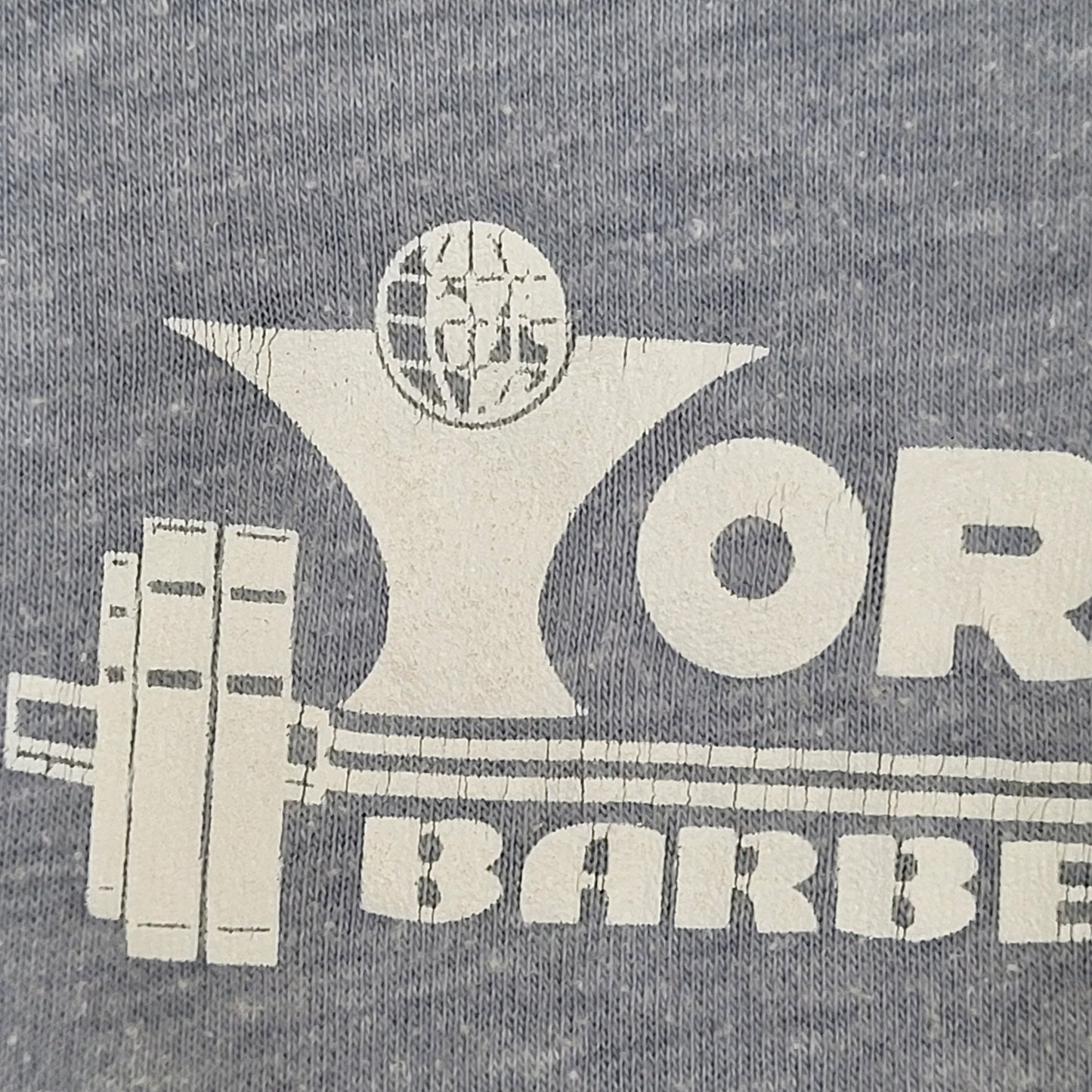 Vintage York Barbell Shirt XS/S 17x25 Weightlifting Bodybuilders