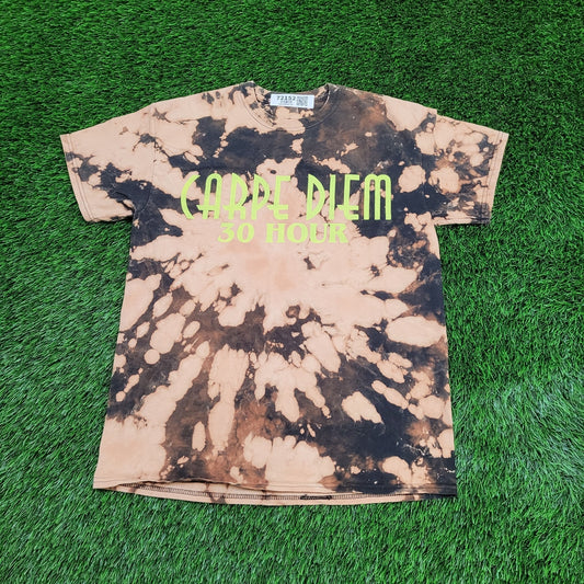 Carpe-Diem Shirt Womens Large 20x26 Crumpled Tie-Dye