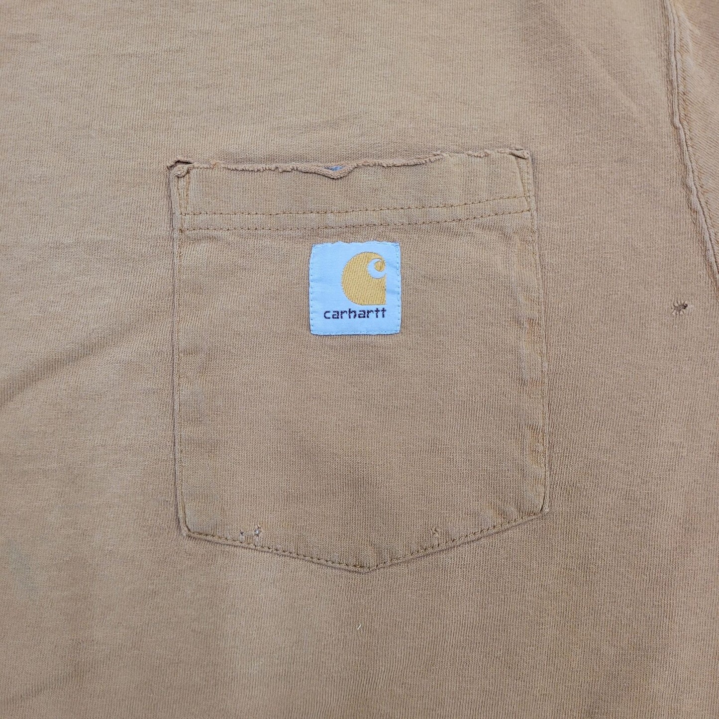 Carhartt Distressed Baggy Pocket Shirt XL 26x29 Faded-Brown