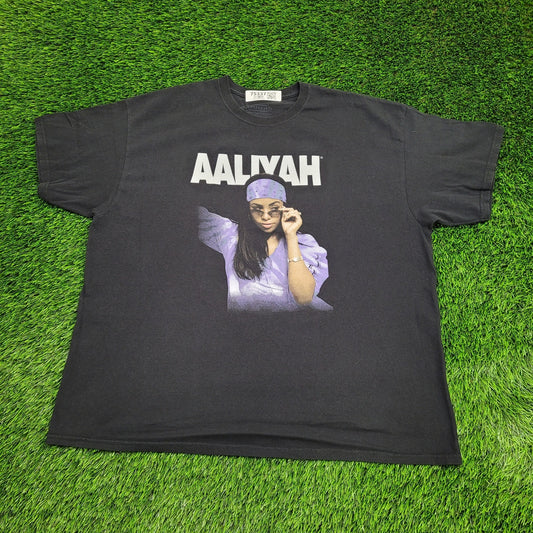 Aaliyah Shirt Womens 2XL 25x29 Black