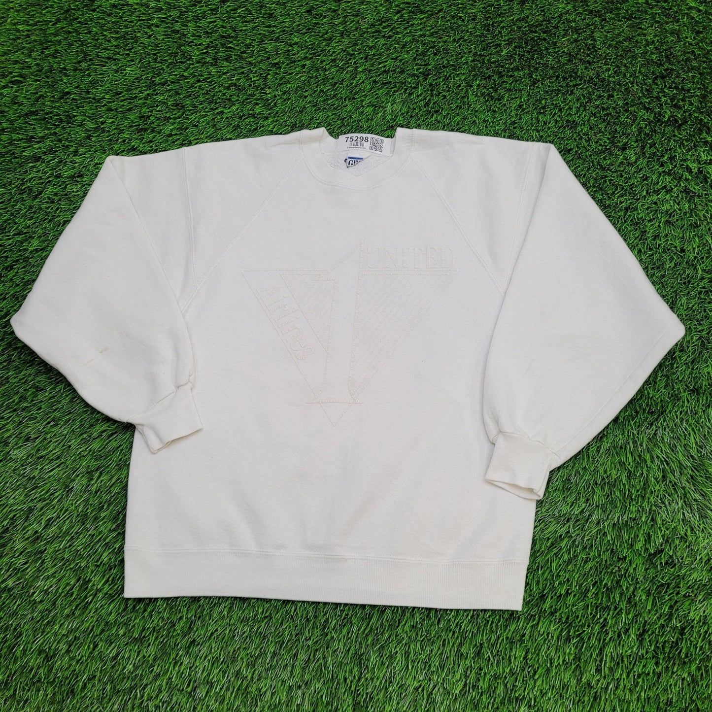 Vintage United-Airlines Sweatshirt Womens M/L 19x23 White