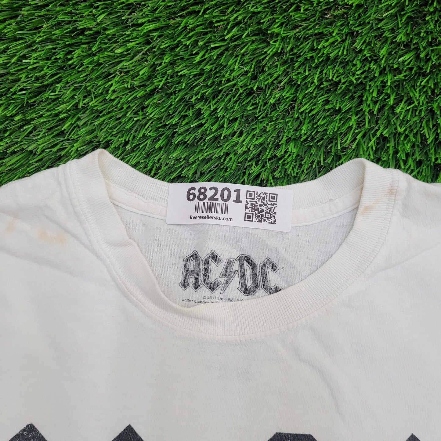 ACDC Back-In-Black Shirt Womens XL 24x24 Boxy Baggy