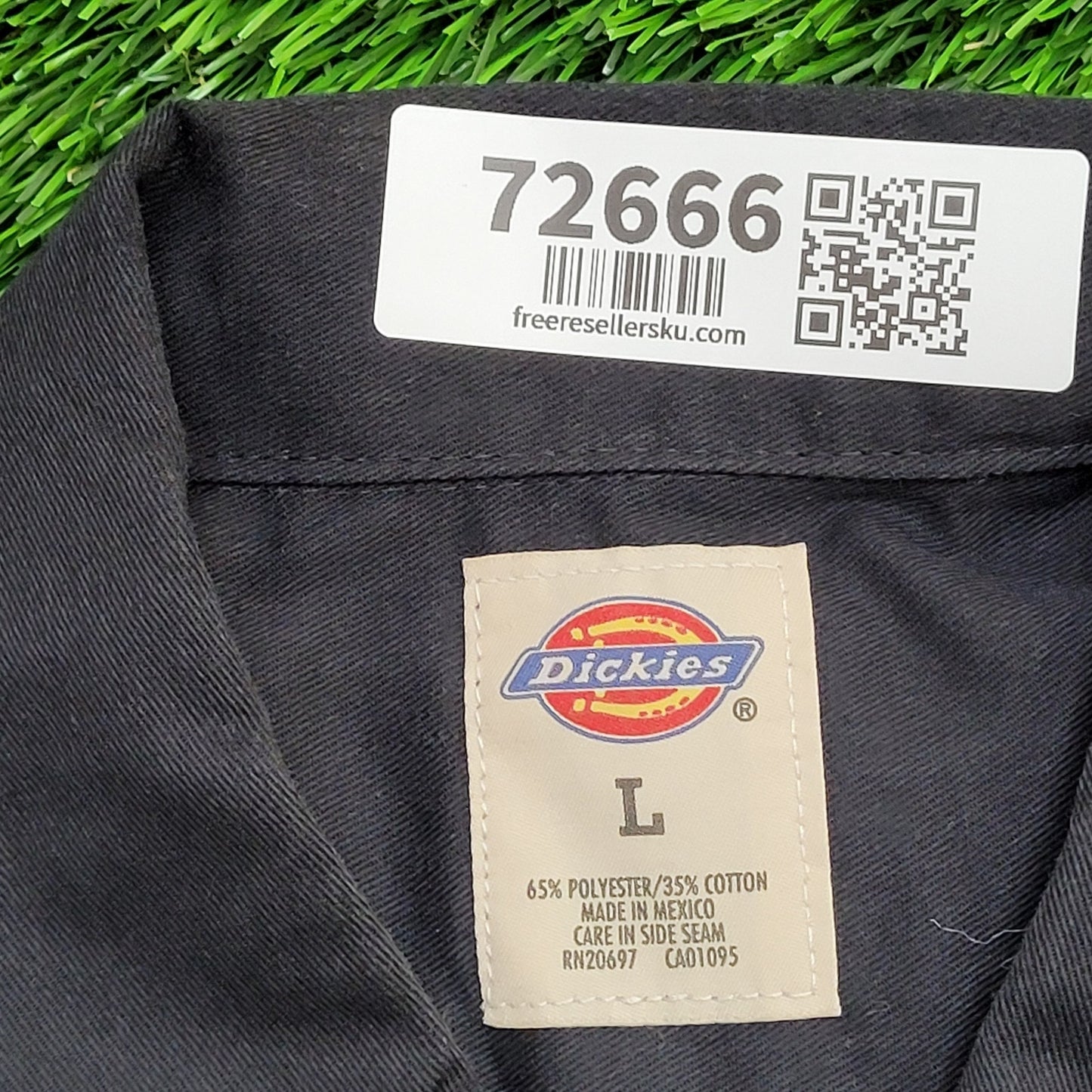 DICKIES Button Shirt Large 24x31 Baggy