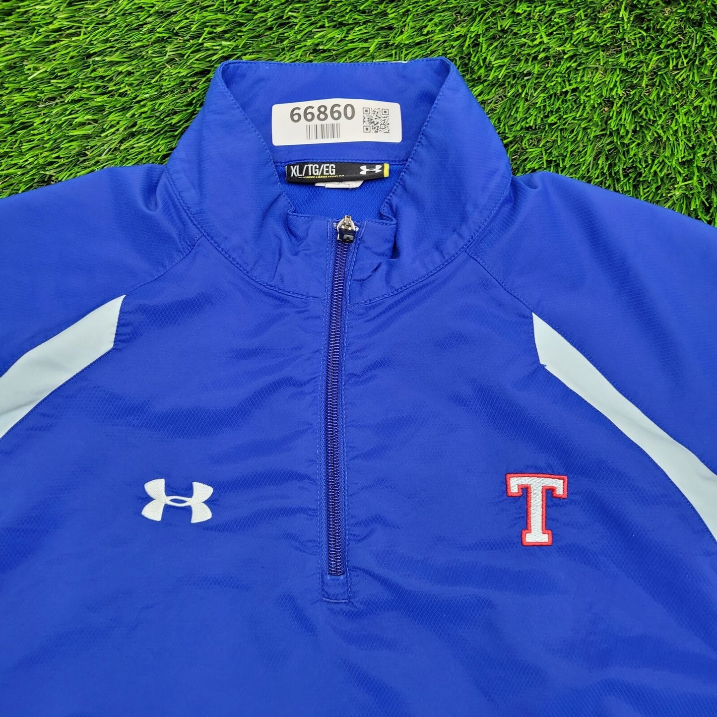 Vintage Under-Armour Windbreaker XL 24x29 Blue