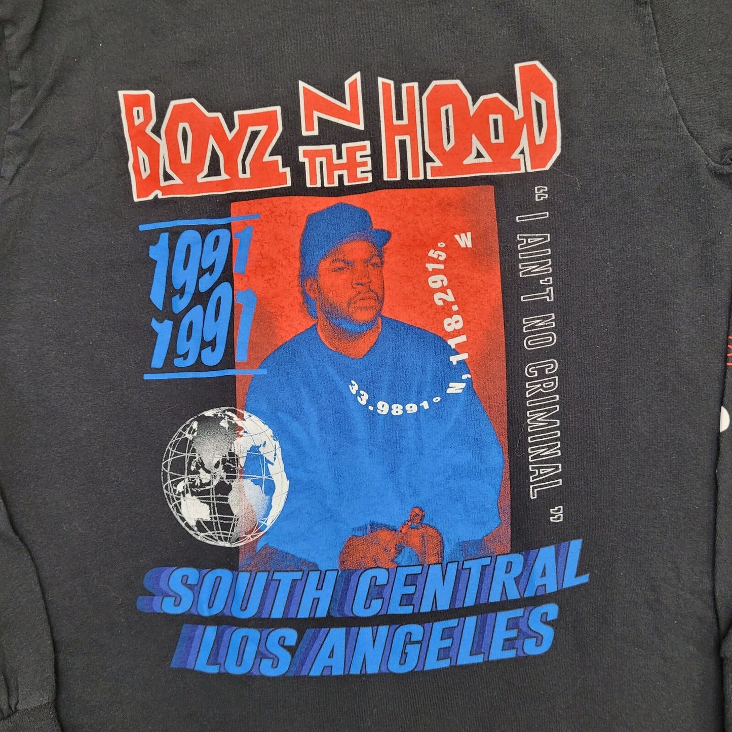 Boyz-N-The-Hood Shirt Small 17x25 Black