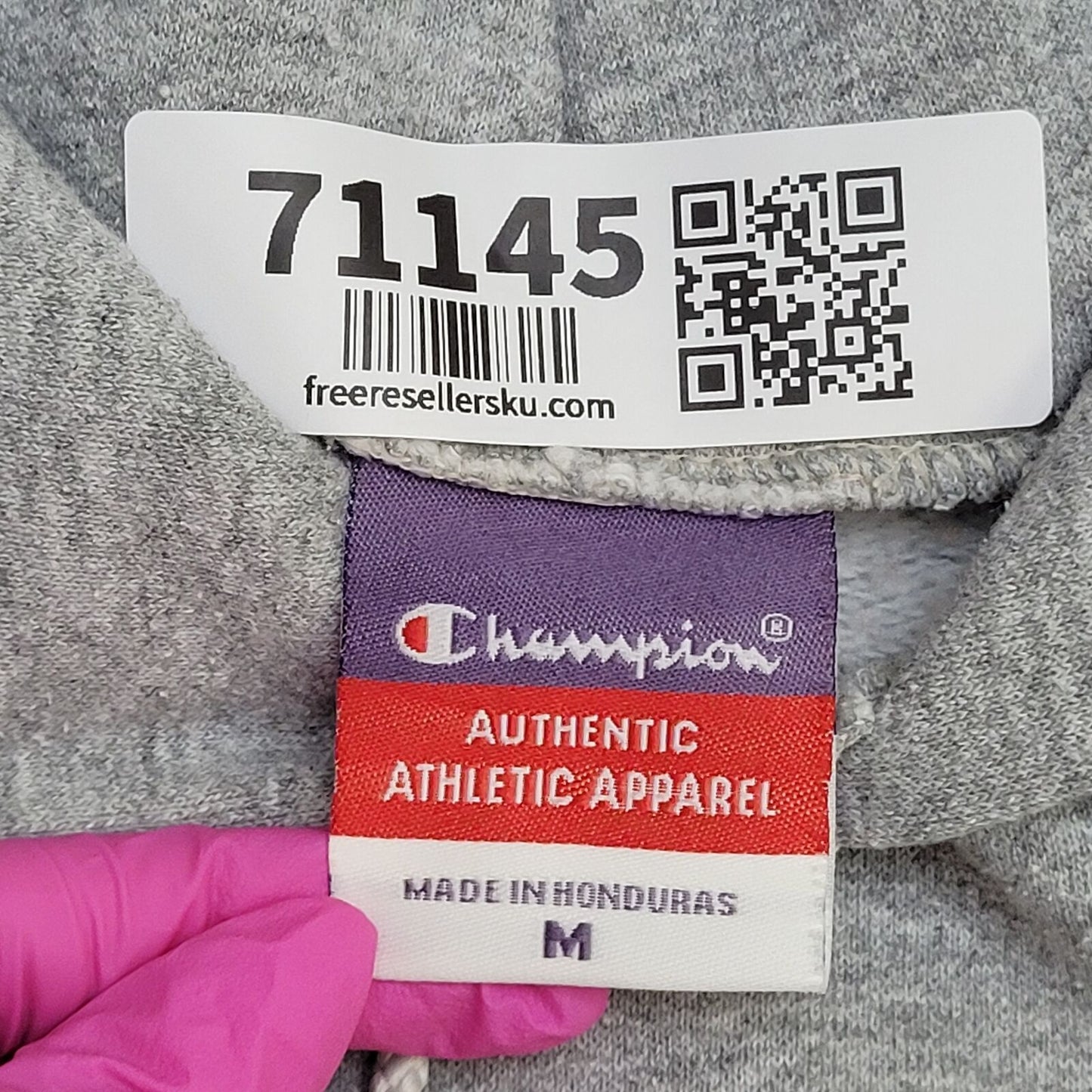 Champion University-at-Albany Hoodie Medium 21x24 Gray