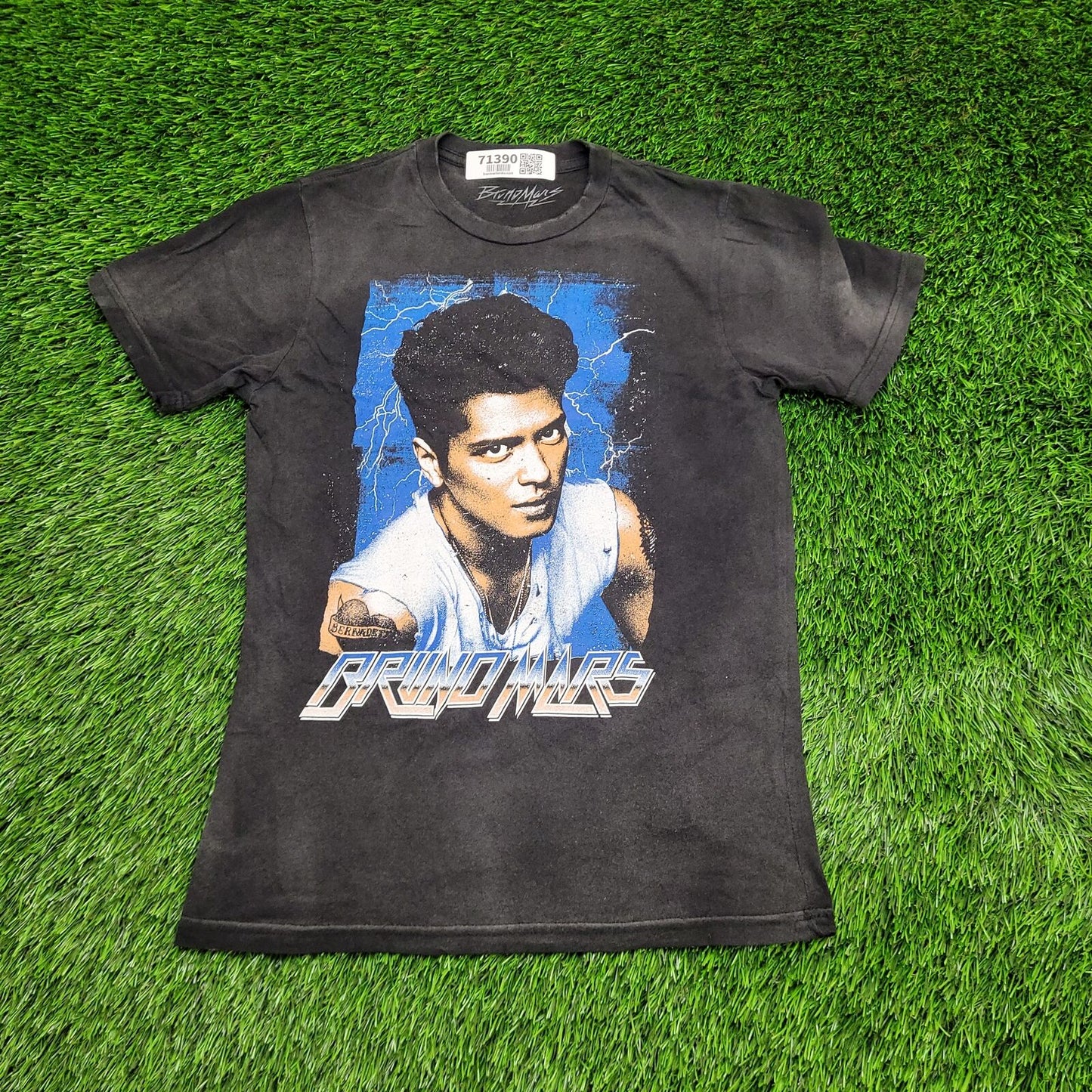 Bruno-Mars Shirt Womens Small 17x25 Black