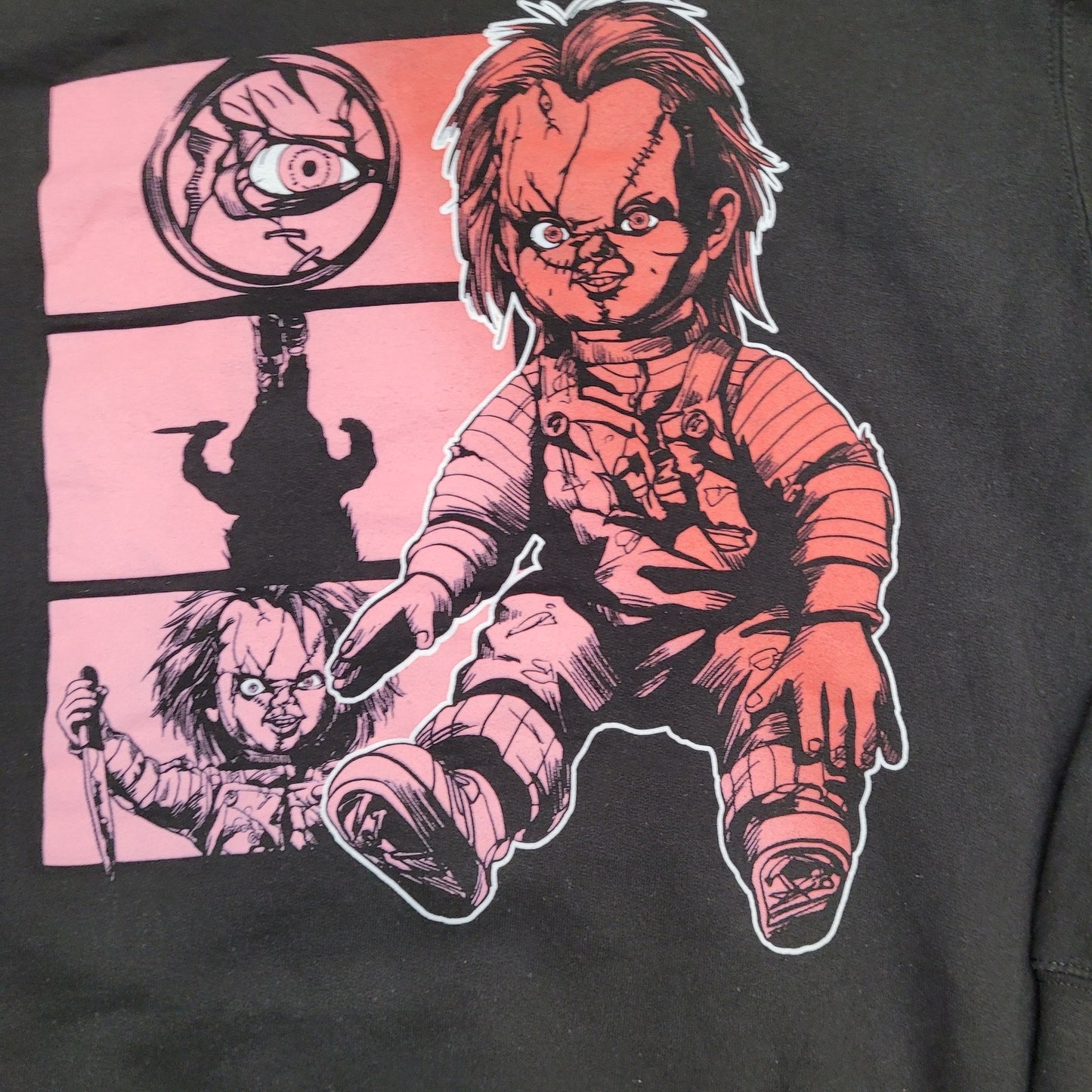 Chucky Hoodie S/M 19x24 Black