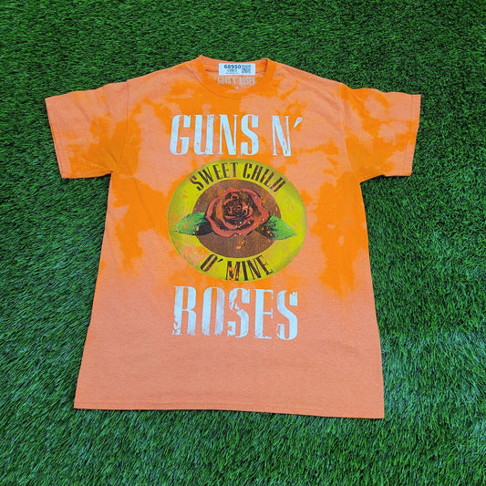 Guns-N-Roses Shirt Womens Medium 19x26 Orange