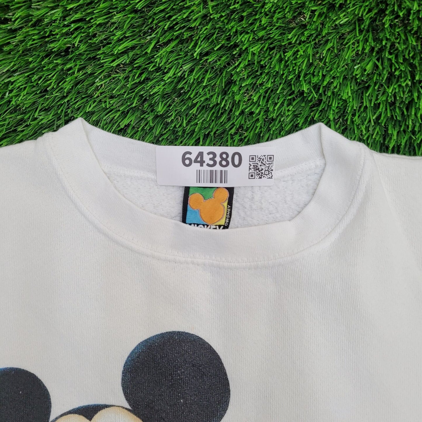 90s Disney Mickey & Goofy Sweatshirt Large 24x23 White