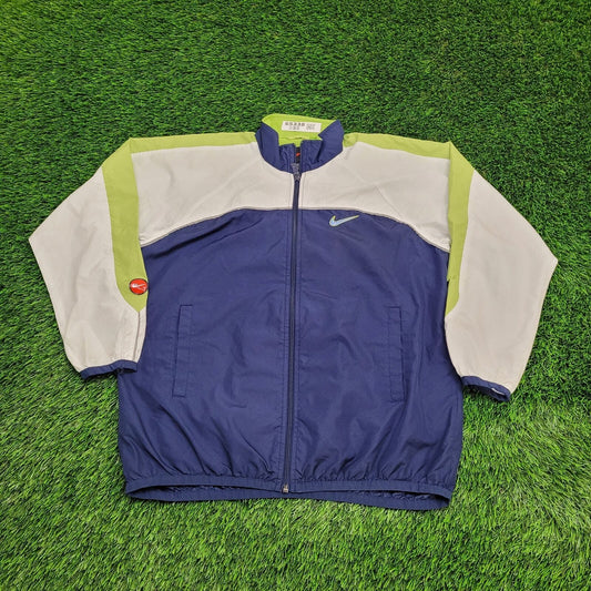 Vintage Y2K Nike Colorblock Jacket M/L - Blue/Green