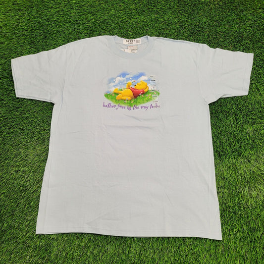 Disney Winnie-The-Pooh Shirt XL 23x30 Blue