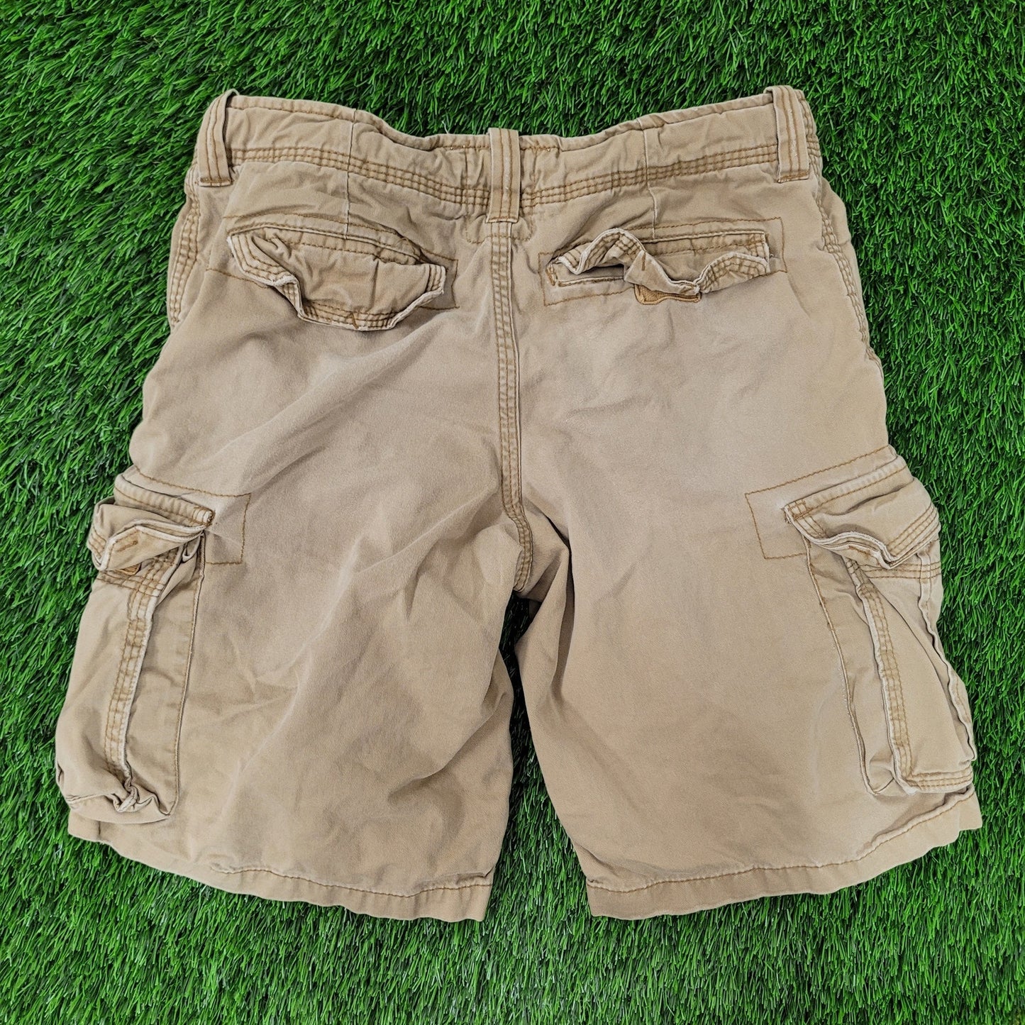 Aeropostale Cargo Shorts 32x11 Khaki Brown