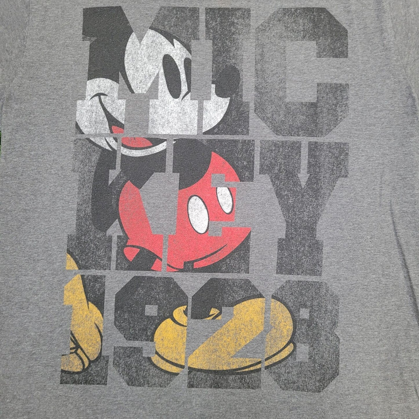 Disney Mickey Shirt Small 20x24 Baggy Gray