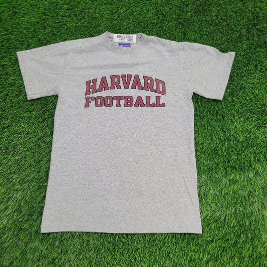 Champion Harvard Crimson Shirt Small 17x24 Gray Football