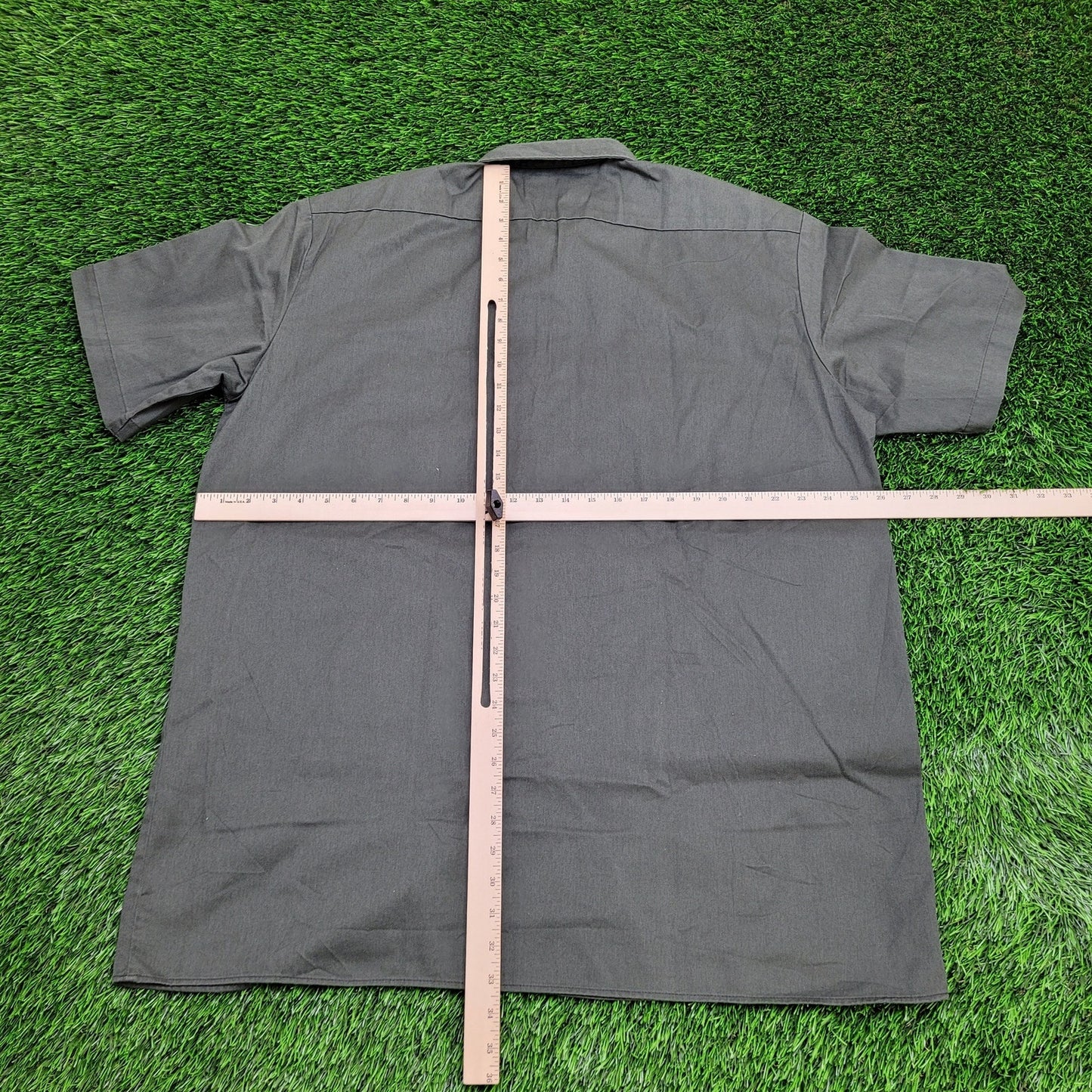 DICKIES Button Shirt XL 26x33 Baggy Green