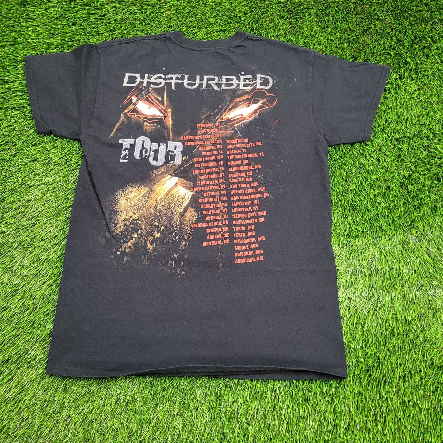 Disturbed Immortalized The-Guy Band Shirt M 19x26 Black