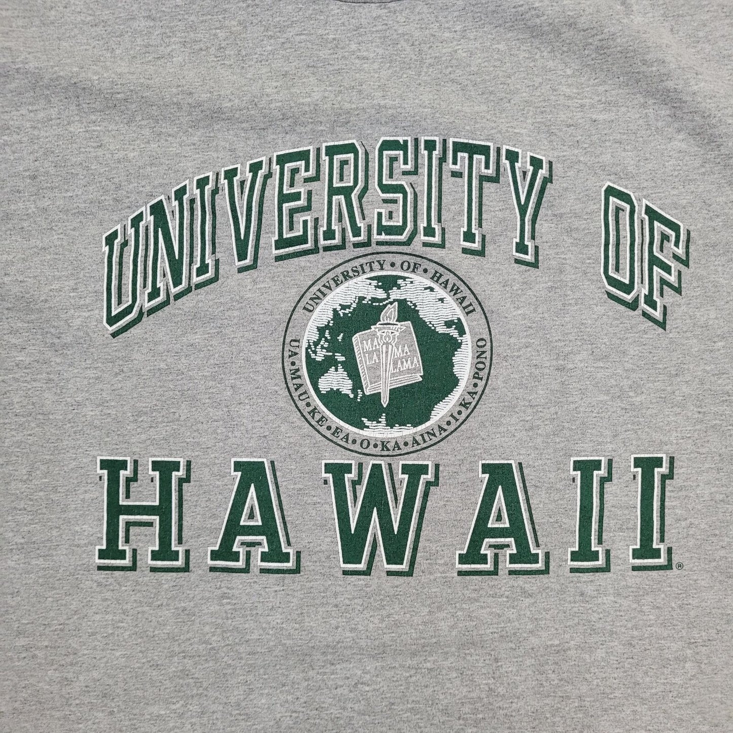 Vintage University-of Hawaii Shirt Large 23x27 Gray USA