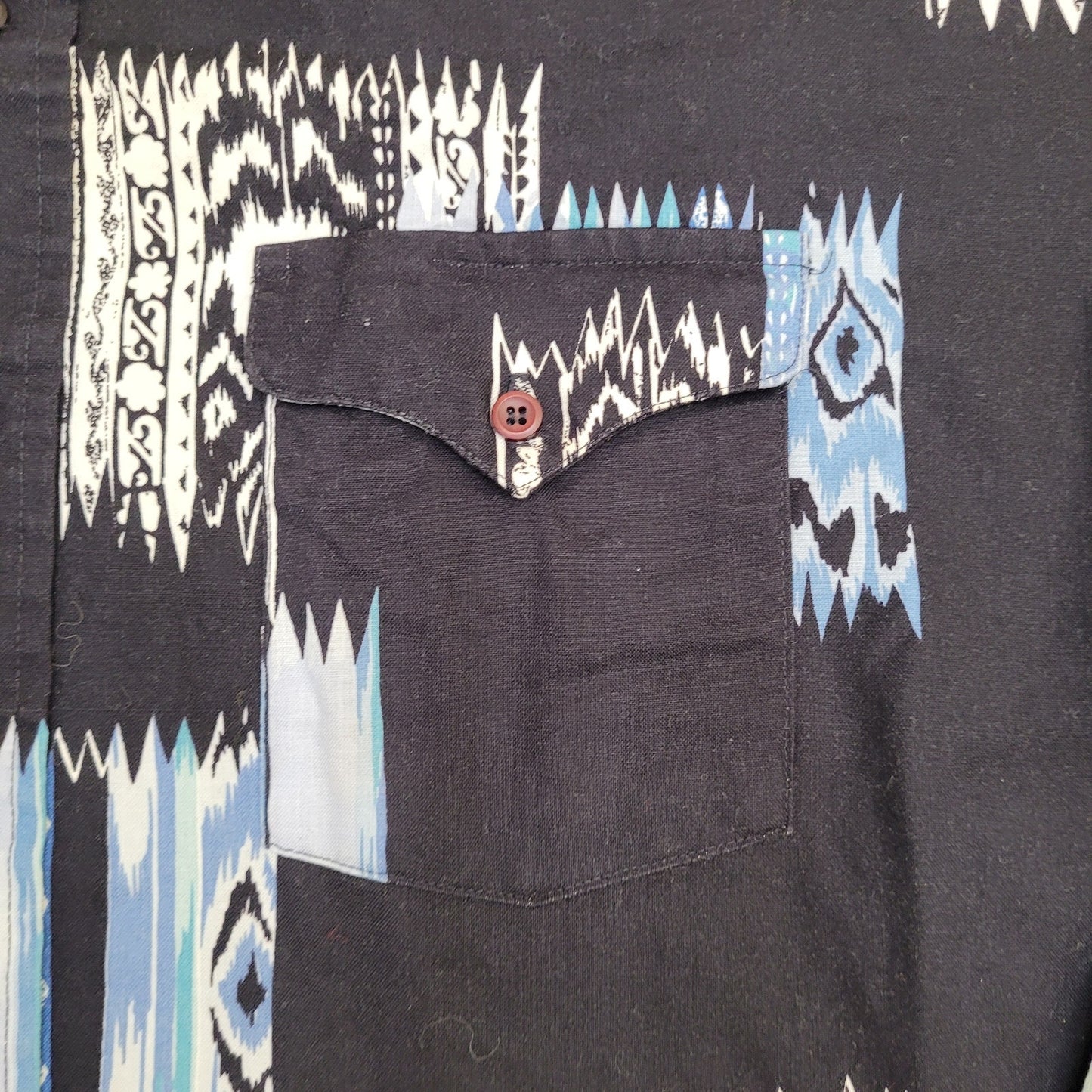 Vintage Panhandle-Slim Shirt XL 24x34 AOP Aztec Tribal