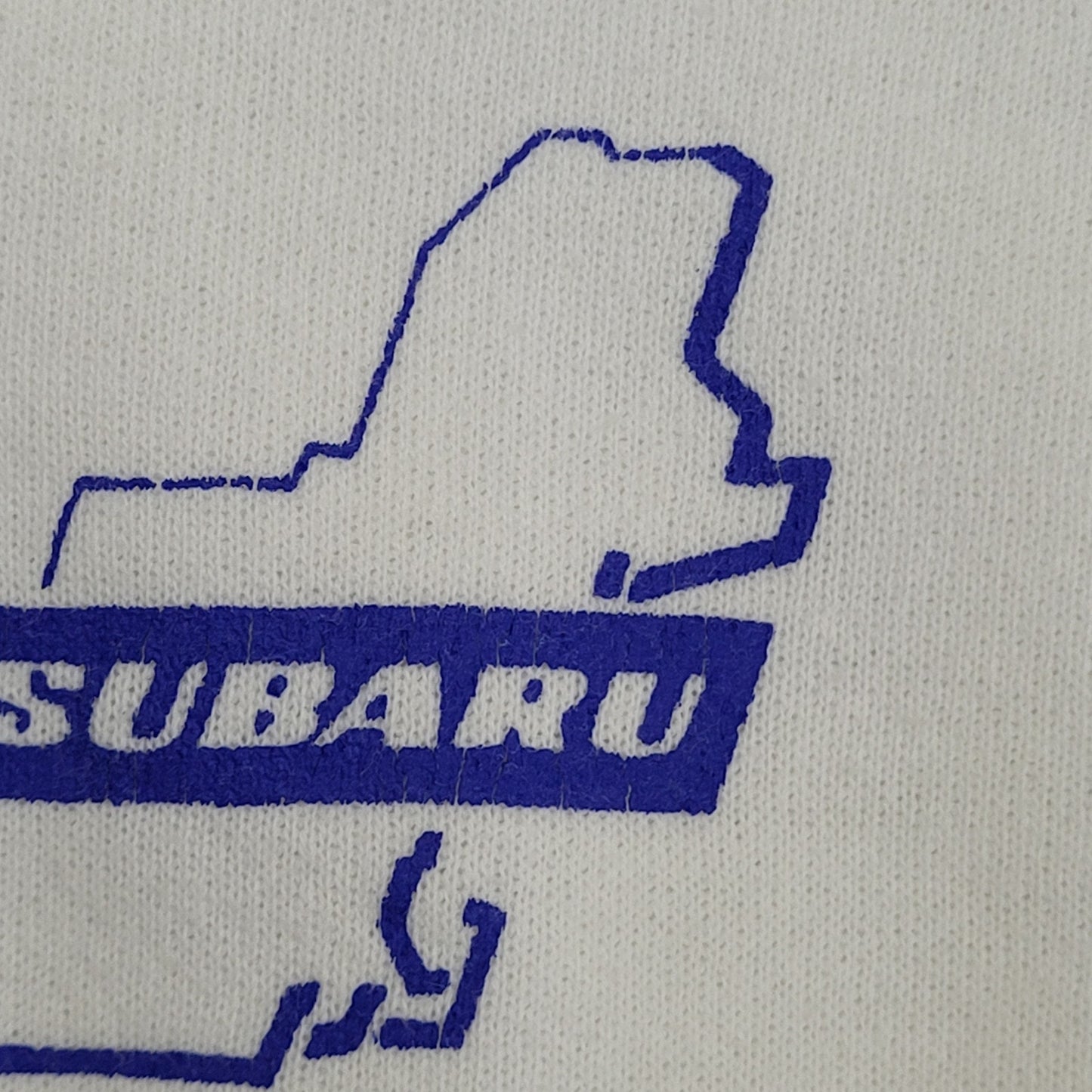 Vintage Subaru Hoodie Womens Medium 19x22 White