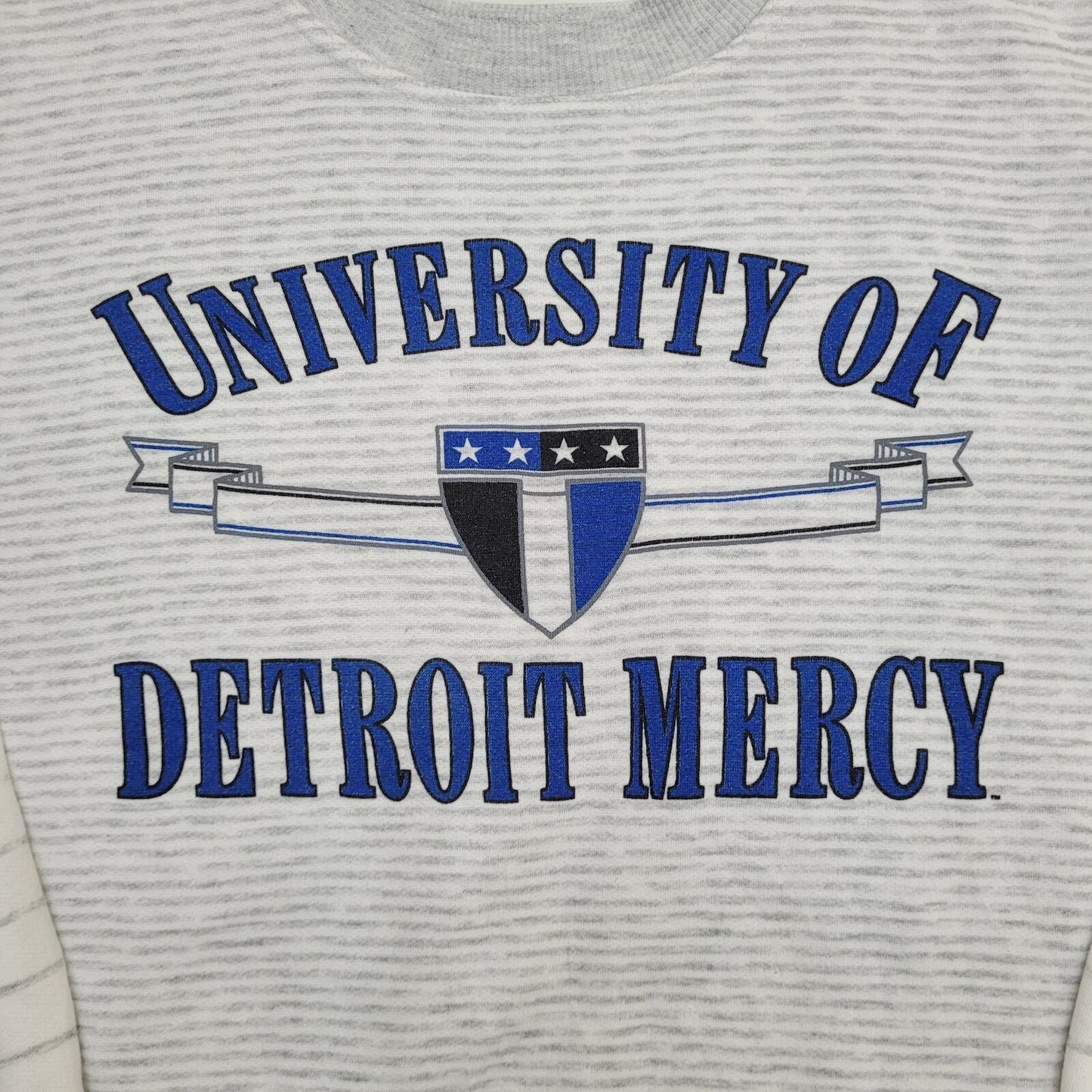 Vintage University-of Detroit Mercy Sweatshirt XL 27x25 Gray