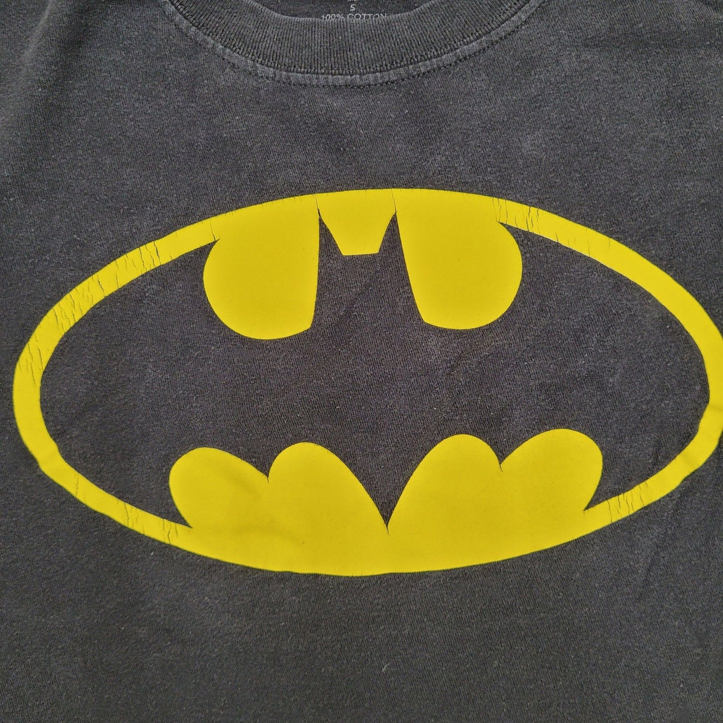 Batman Shirt Womens Small 17x24 Faded-Black