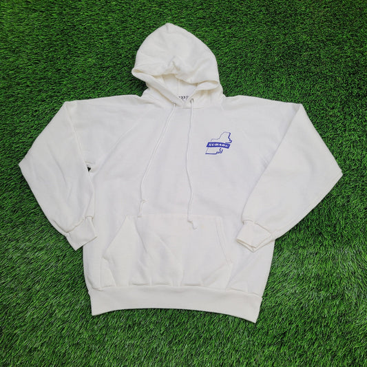 Vintage Subaru Hoodie Womens Medium 19x22 White