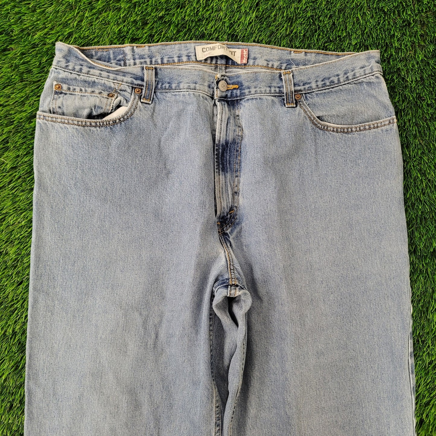 Vintage Y2K LEVIS 560 Jeans 39x34 Faded Light-Wash