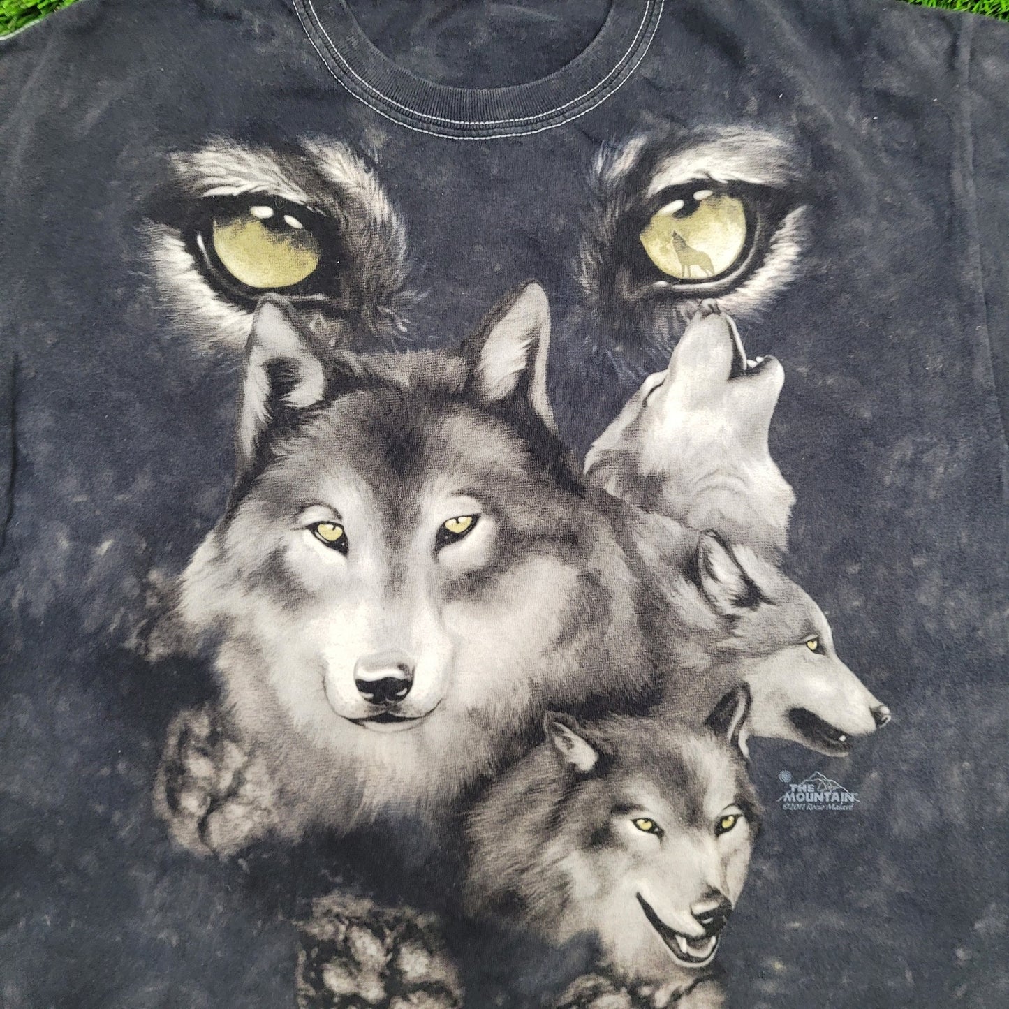 Wolf Shirt Womens Large 20x25 Tie-Dye