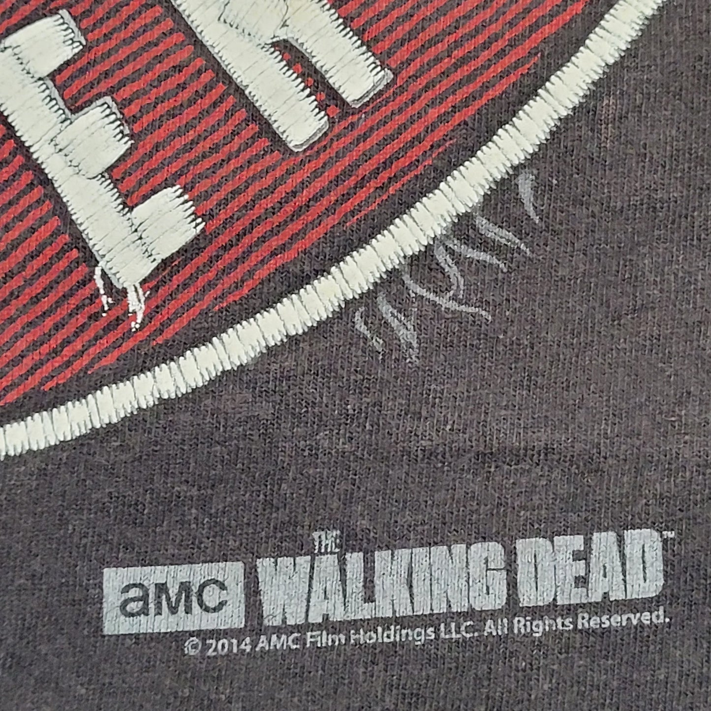 Walking-Dead Hunter Shirt XL 24x28 Faded Black