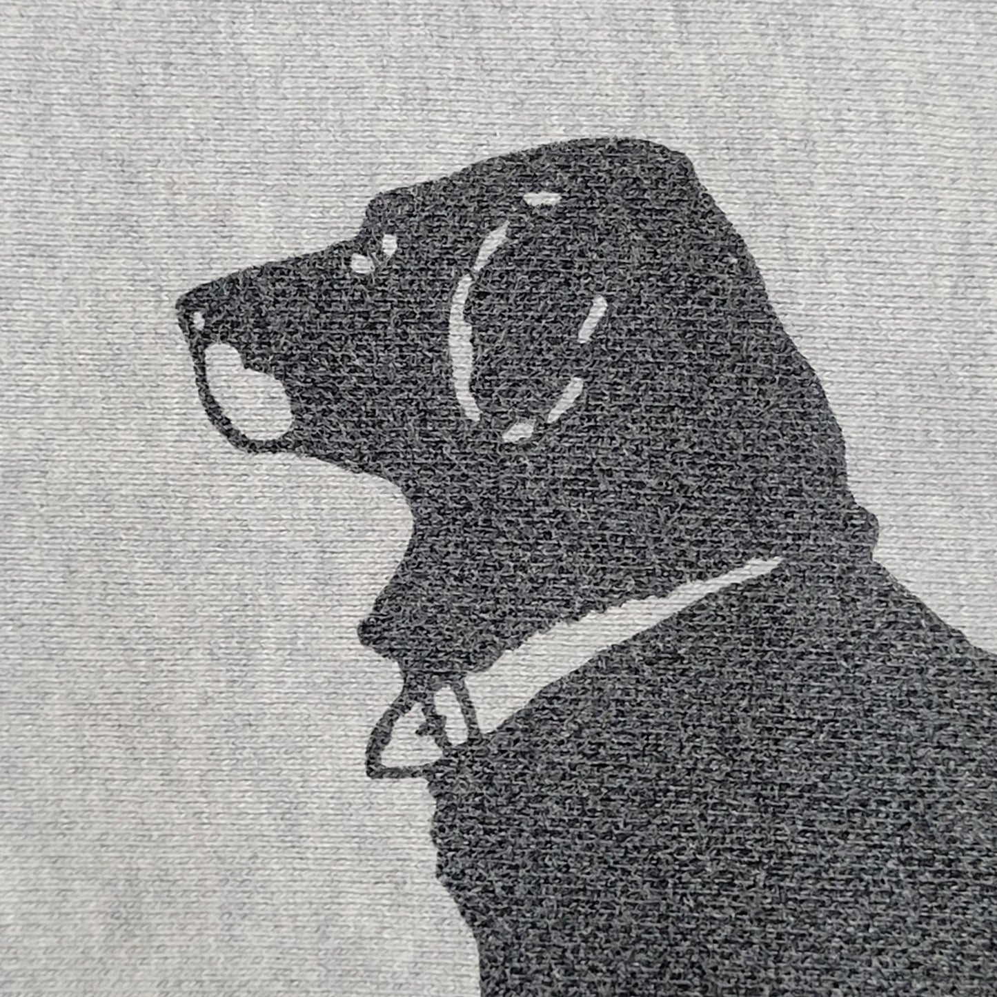 Black Dog Sweatshirt XS/S 19x25 Baggy Gray