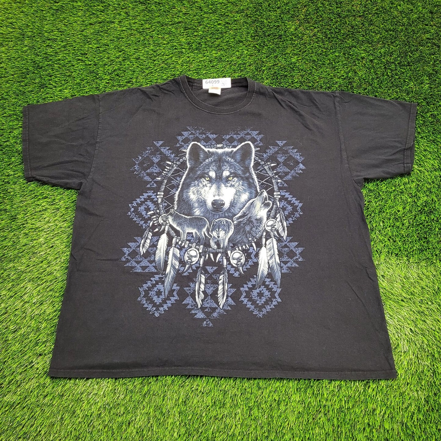 Vintage Wolf Shirt 3XL 27x29 Dreamcatcher