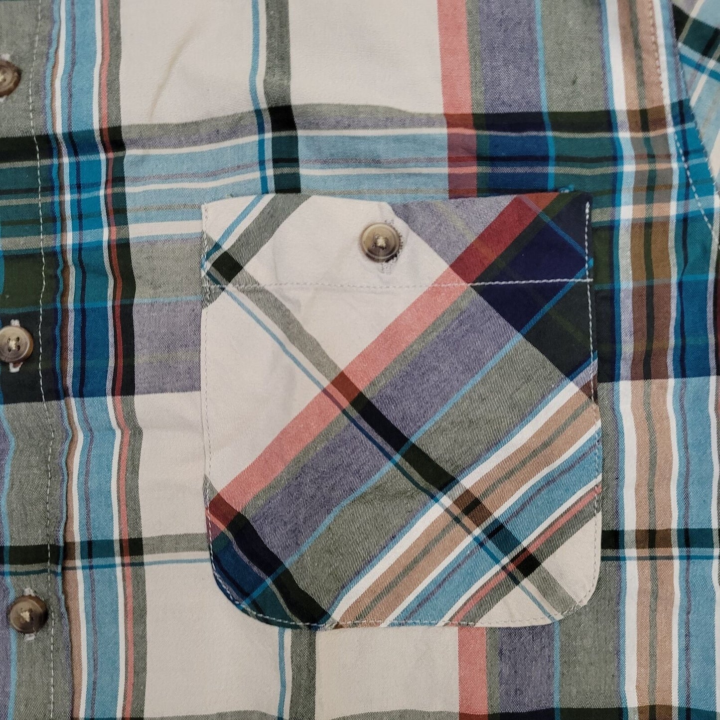 EZEKIEL Plaid Button Shirt Small 20x27 Blue