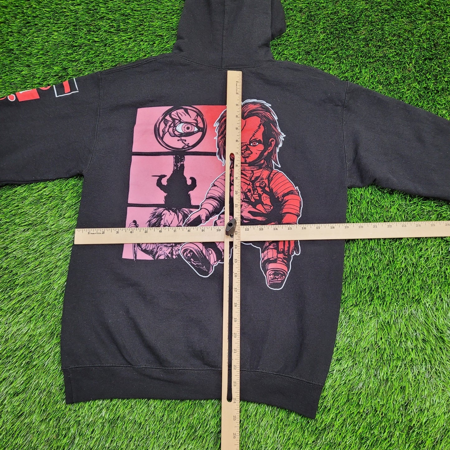 Chucky Hoodie S/M 19x24 Black