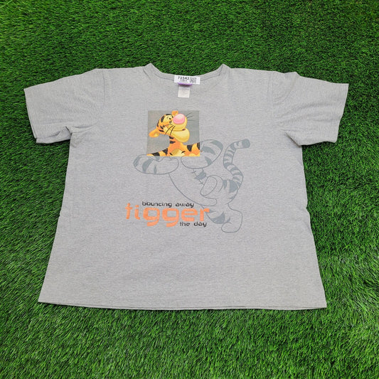 Vintage Y2K Winnie-The-Pooh Shirt Womens 2XL 24x26 Gray