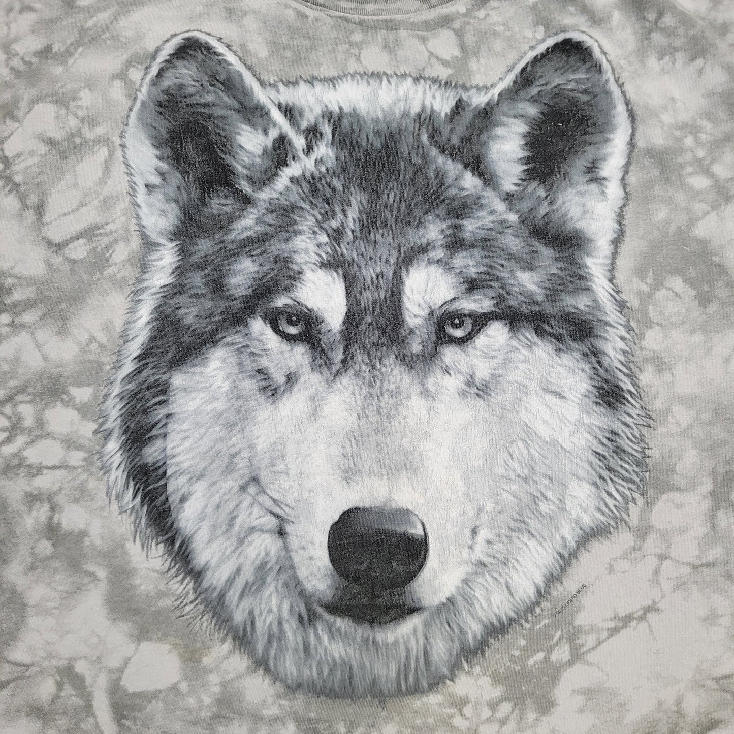 Wolf Wilderness Shirt Womens 2XL 25x26 Gray Baggy