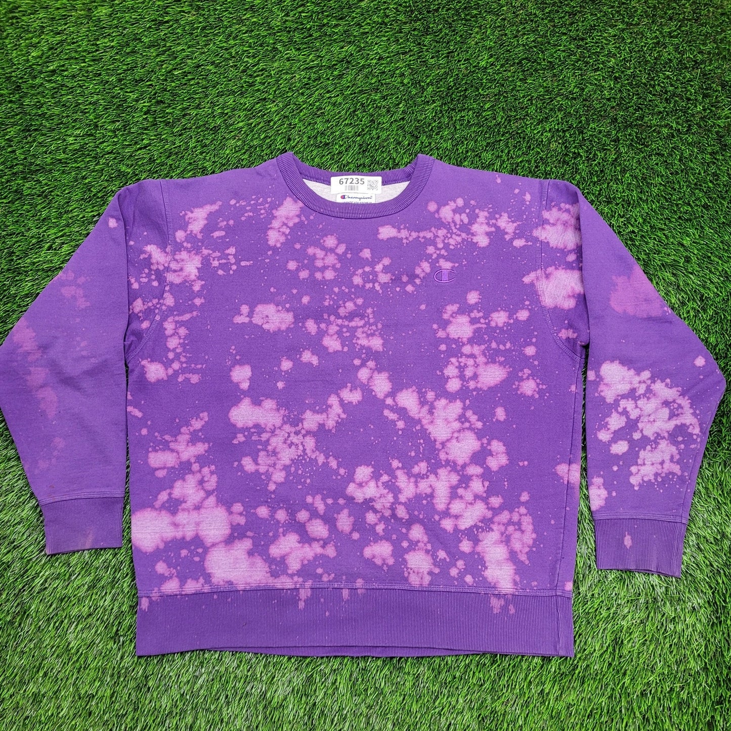 Champion C-Logo Sweatshirt XL 25x27 Bleached Purple