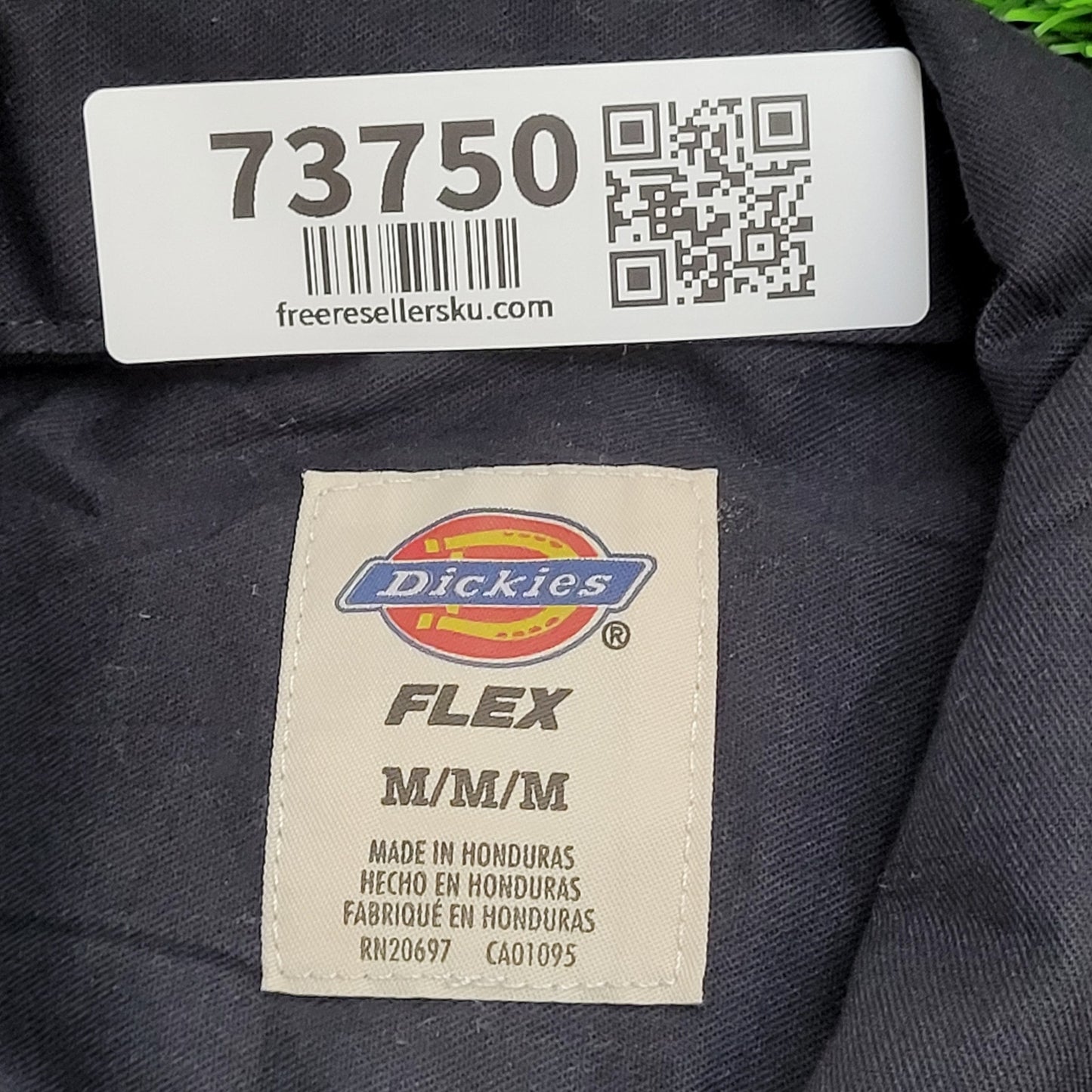 DICKIES Button Shirt Medium 22x30 Baggy Black