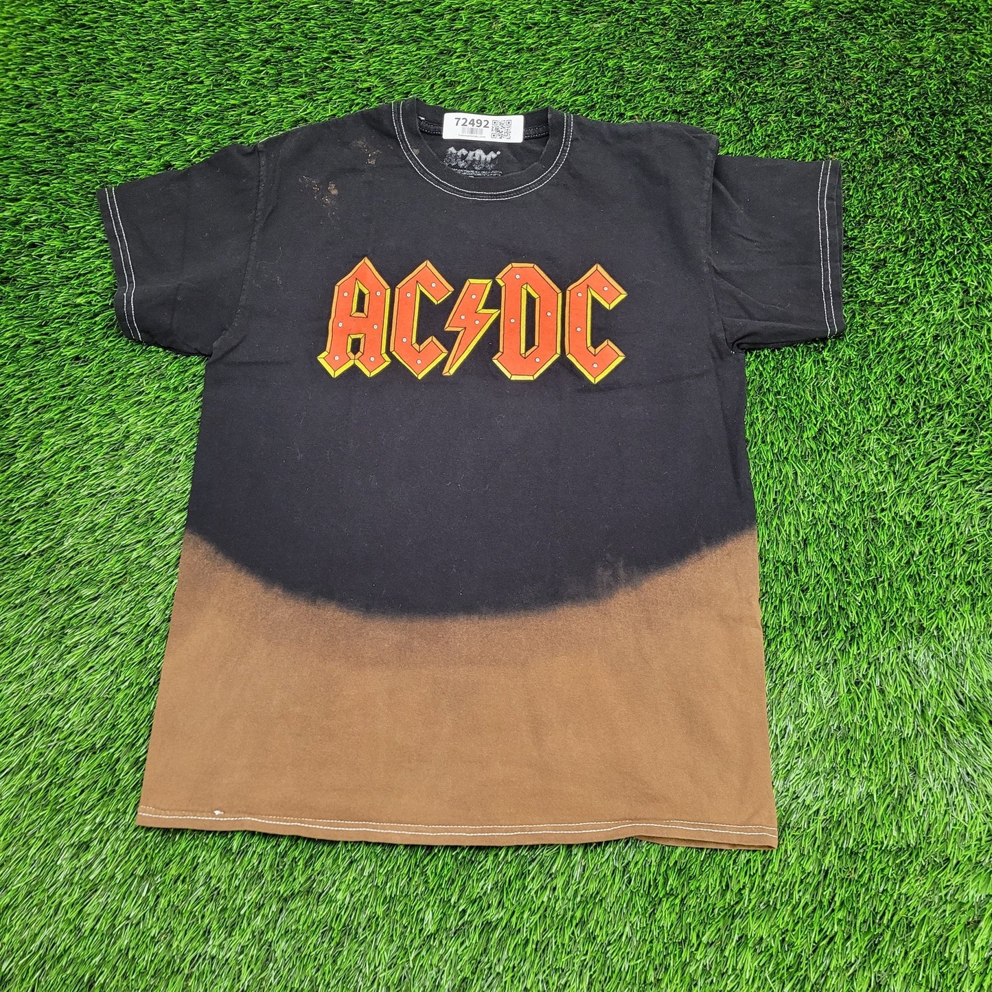 ACDC Tie-Dye Shirt Womens Small 19x25 Ombre