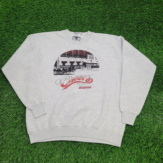 90s LEE Cheers Boston Sweatshirt L 22x25