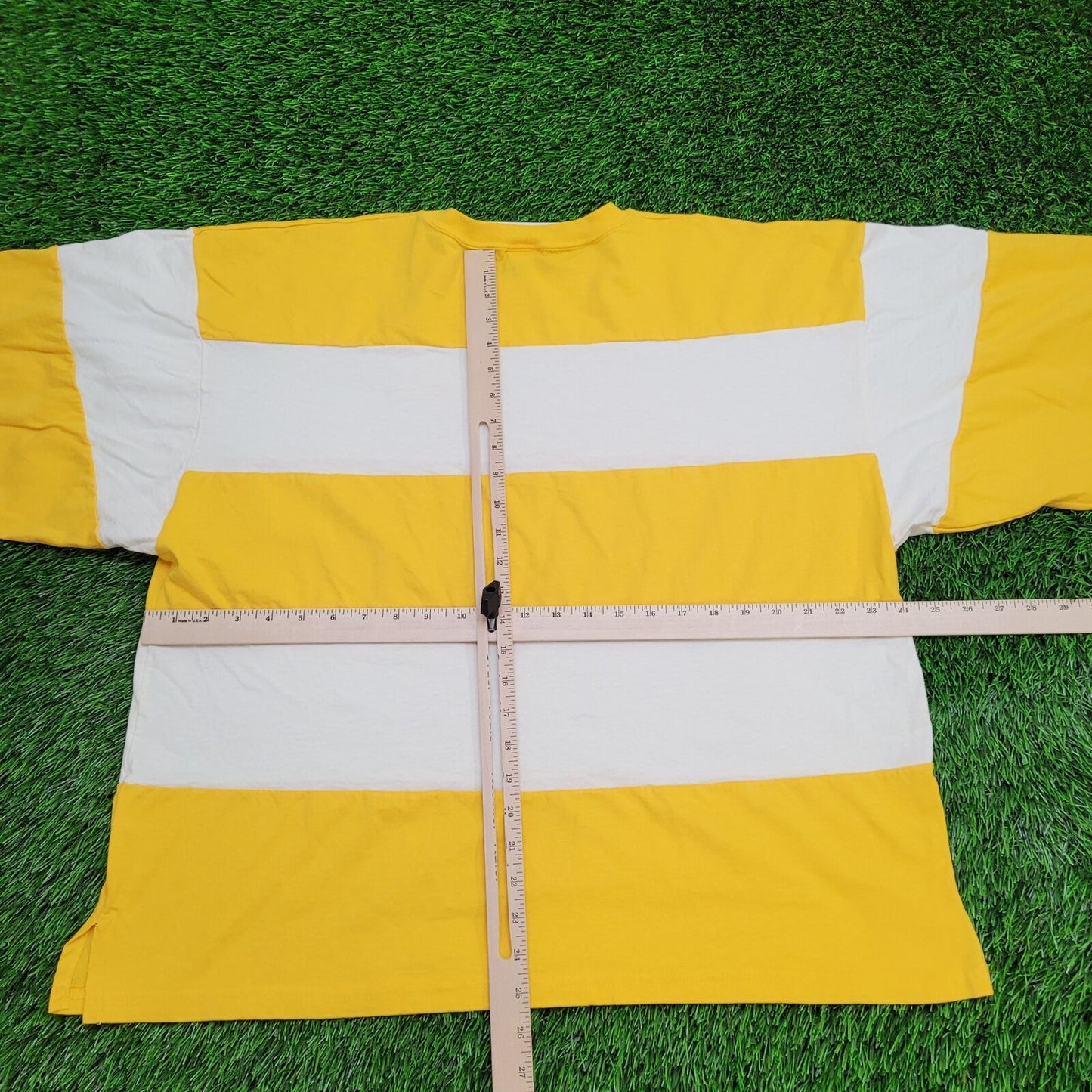 Vintage Sporty Summer Shirt Large NO-LIMITS 24x25 Yellow