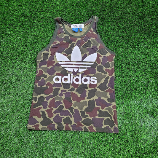 ADIDAS Duck Camo Tank-Top Small 17x28 Trefoil Logo