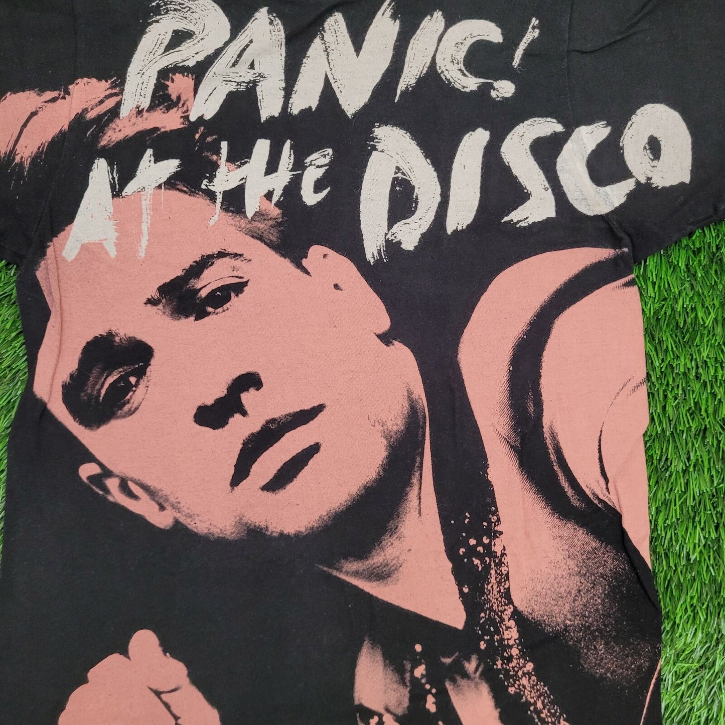 Brendon-Urie Shirt Womens XS 15x23 Black Panic-at-The-Disco